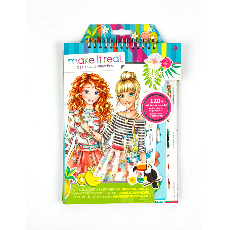 Sketch Book - Top Spiral Book Cute Sisters