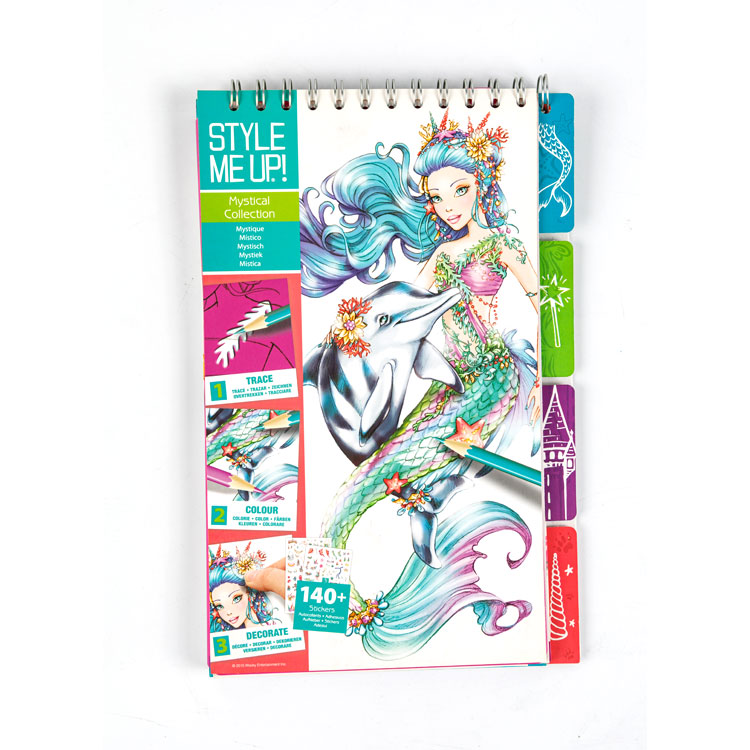 Sketch Book - Top Spiral Book Mermaid